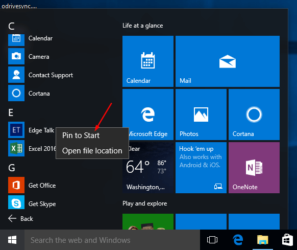 How To Create a Web Link Shortcut and Pin To Windows 10 Start Menu