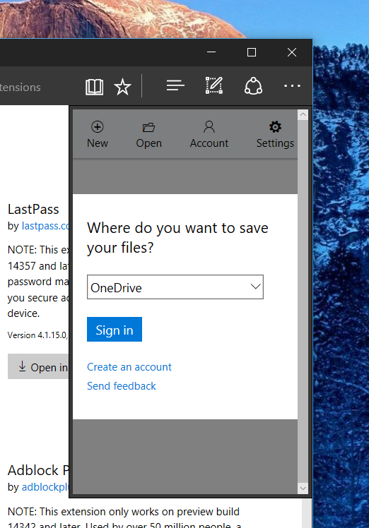 Office Online Extension for Microsoft Edge Edge Talk