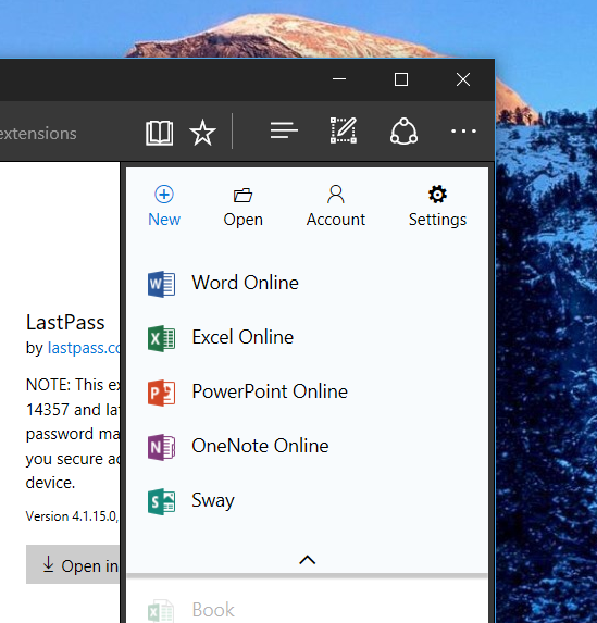 Office Online Extension for Microsoft Edge Edge Talk